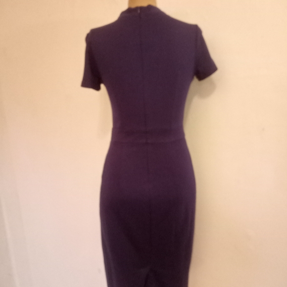 Elegant Purple Midi Dress for Women - Picture 7 of 8